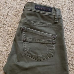 Rock and Republic Soft Green Jeggings